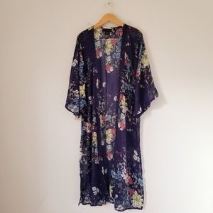 Steve Madden Floral Duster Kimono